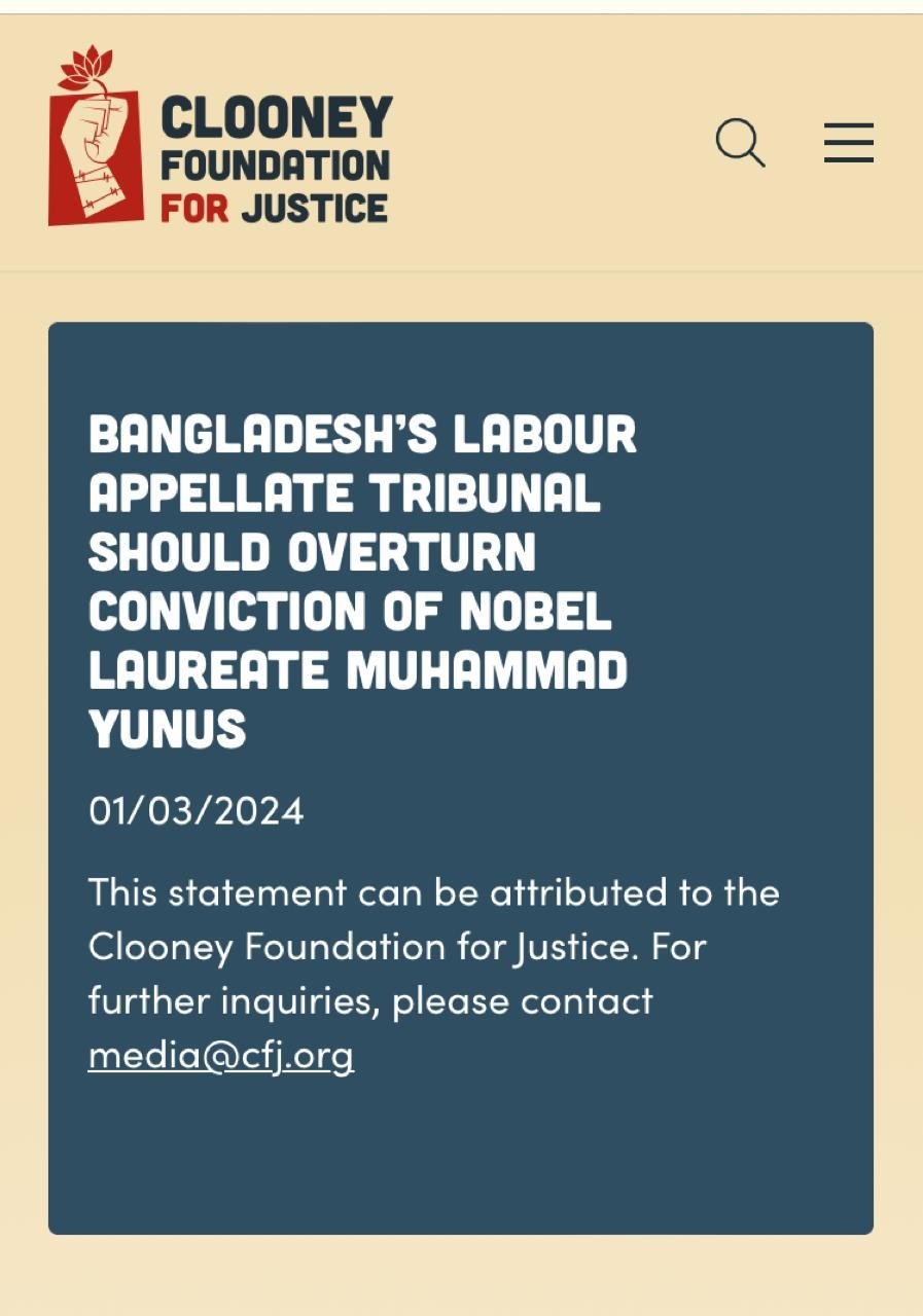 Bangladesh’s Labour Appellate Tribunal Should Overturn Conviction of Nobel Laureate Muhammad Yunus